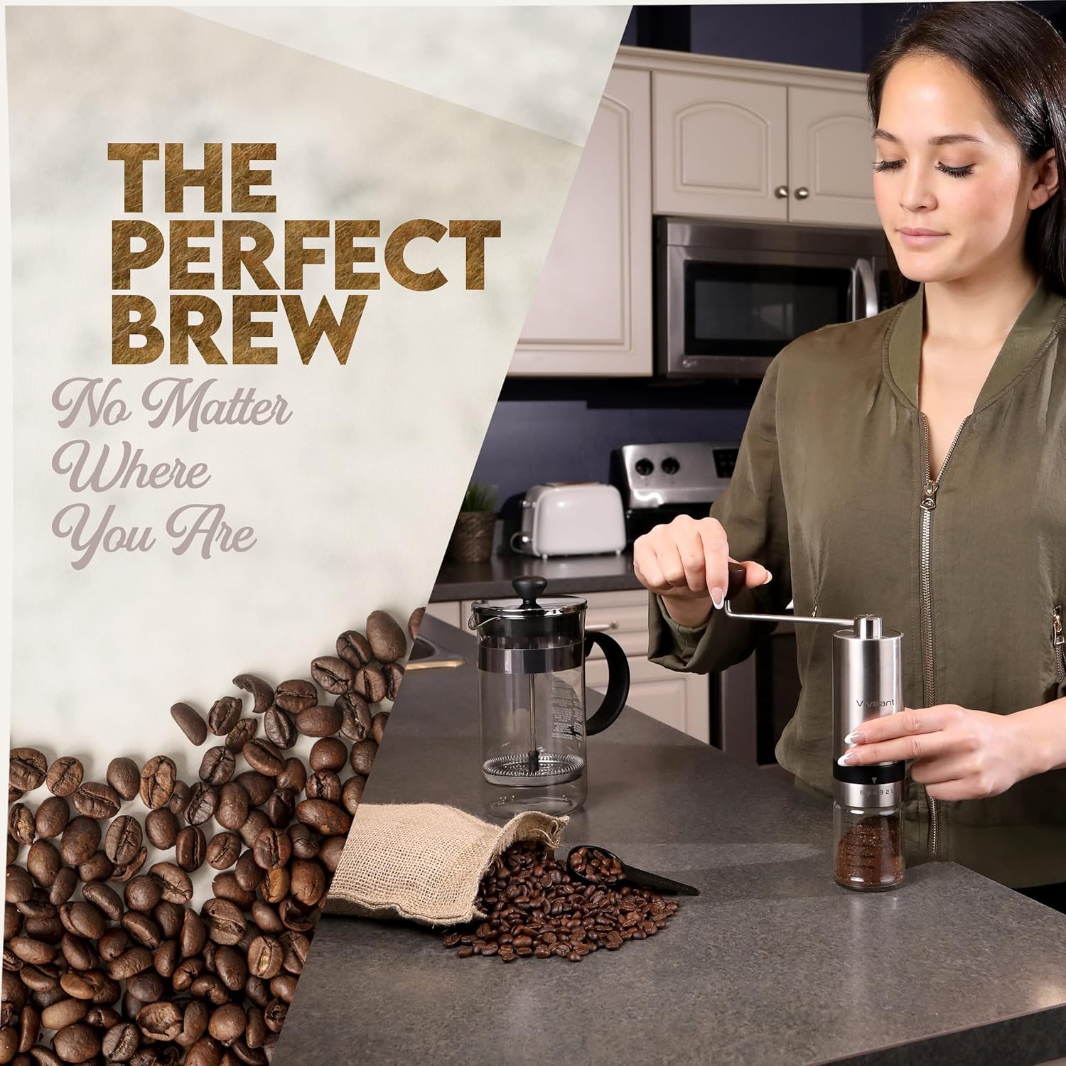 Vivaant Coffee Grinder Manual Capacity 32g