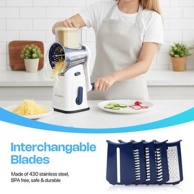 Vivaant Parmesan Cheese Grater Hand Crank