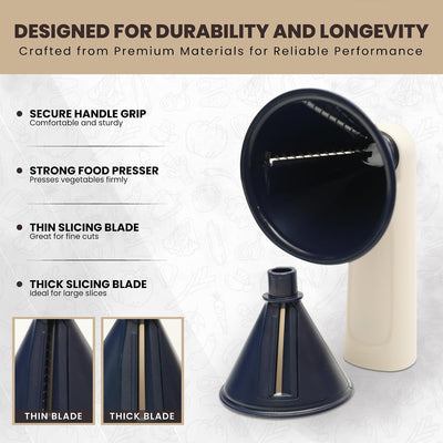 Vivaant Handheld Vegetable Spiralizer | Vegetable Noodle Maker