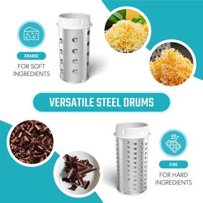 Vivaant Parmesan Cheese Grater Hand Crank