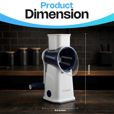 Vivaant Parmesan Cheese Grater Hand Crank