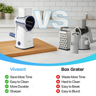 Vivaant Parmesan Cheese Grater Hand Crank