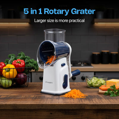 Vivaant Parmesan Cheese Grater Hand Crank