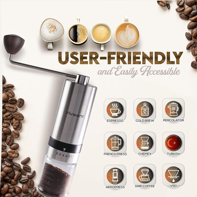 Vivaant Coffee Grinder Manual Capacity 32g